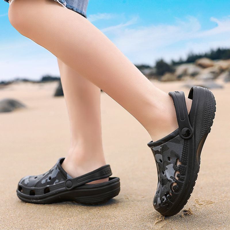 Children's shoes slipper summer Crocs children sandals  Boy Beach shoes Word tow fashion Korean Edition indoor Exorcism