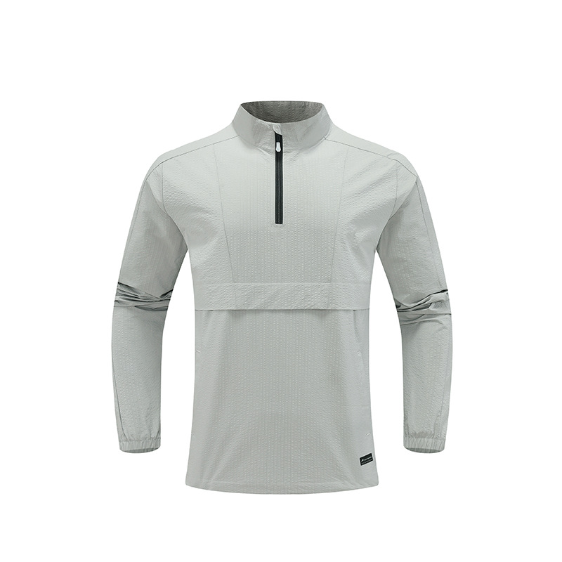 Marca de marea transfronteriza empalme color a prueba de viento impermeable chaqueta suelta de cuello de hombre chaqueta de trabajo chaqueta logo personalizado