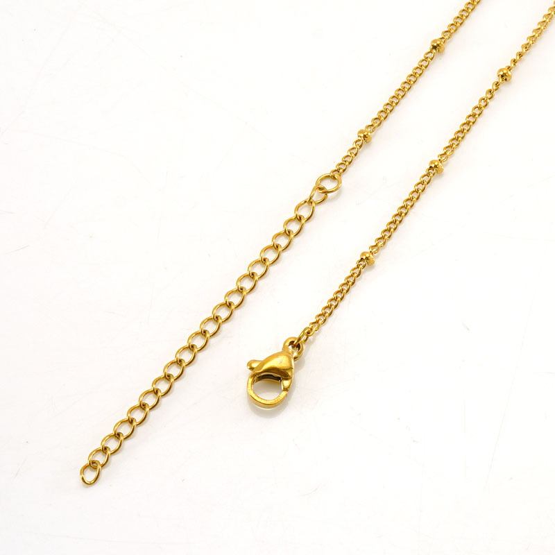 small design necklace stainless steel for men and women pearl