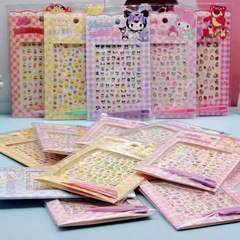 子供漫画クリエイティブ夜光レリーフ爪ステッカープリンセス夜光ネイルステッカー幼稚園奨励発光ステッカー