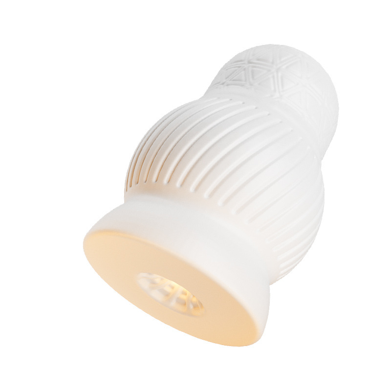 Jiuai Aircraft Road Egg Manual Male Masturbator, Portable Pocket Cup, TPE, White — detail image 8