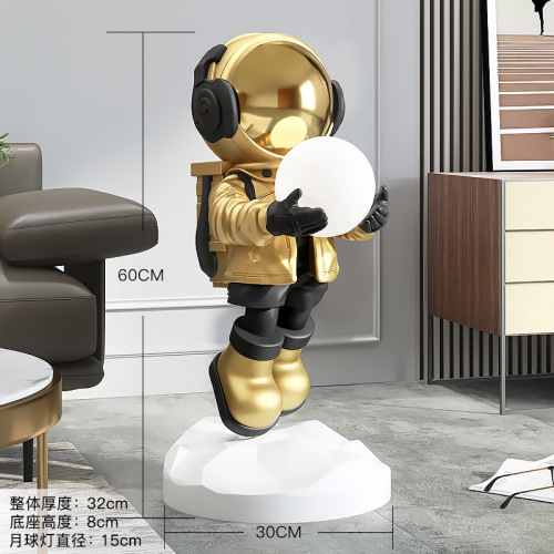 Speaker Night Light, Astronaut Living Room Floor Bedside Home Decor TV Stand Gift