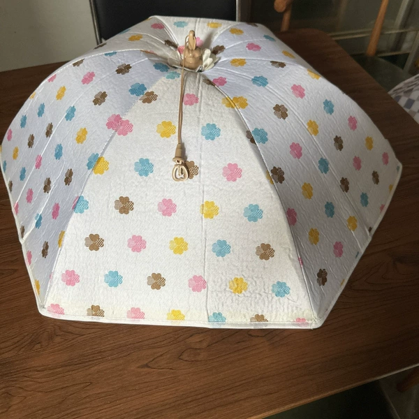 [粉格子70cm(可盖5-6个菜）]