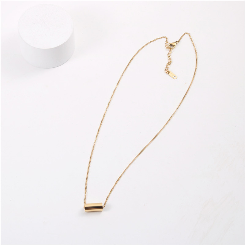 Simple Style Geometric Titanium Steel Plating Necklace display picture 7