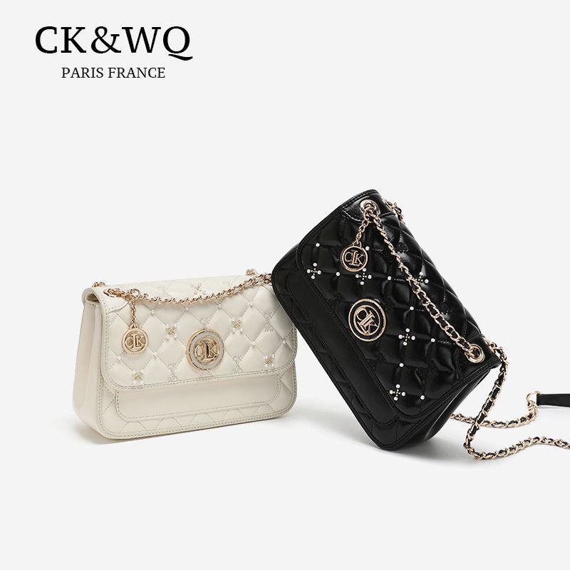 Ck&Wq/2025 Autumn and Winter New Fashion Quilted Chain Small Bag Stylish Versatile Shoulder Square Bag Ck&Wq/2025 Autumn and Winter New Fashion Quilted Chain Small Bag Stylish Versatile Shoulder Square Bag