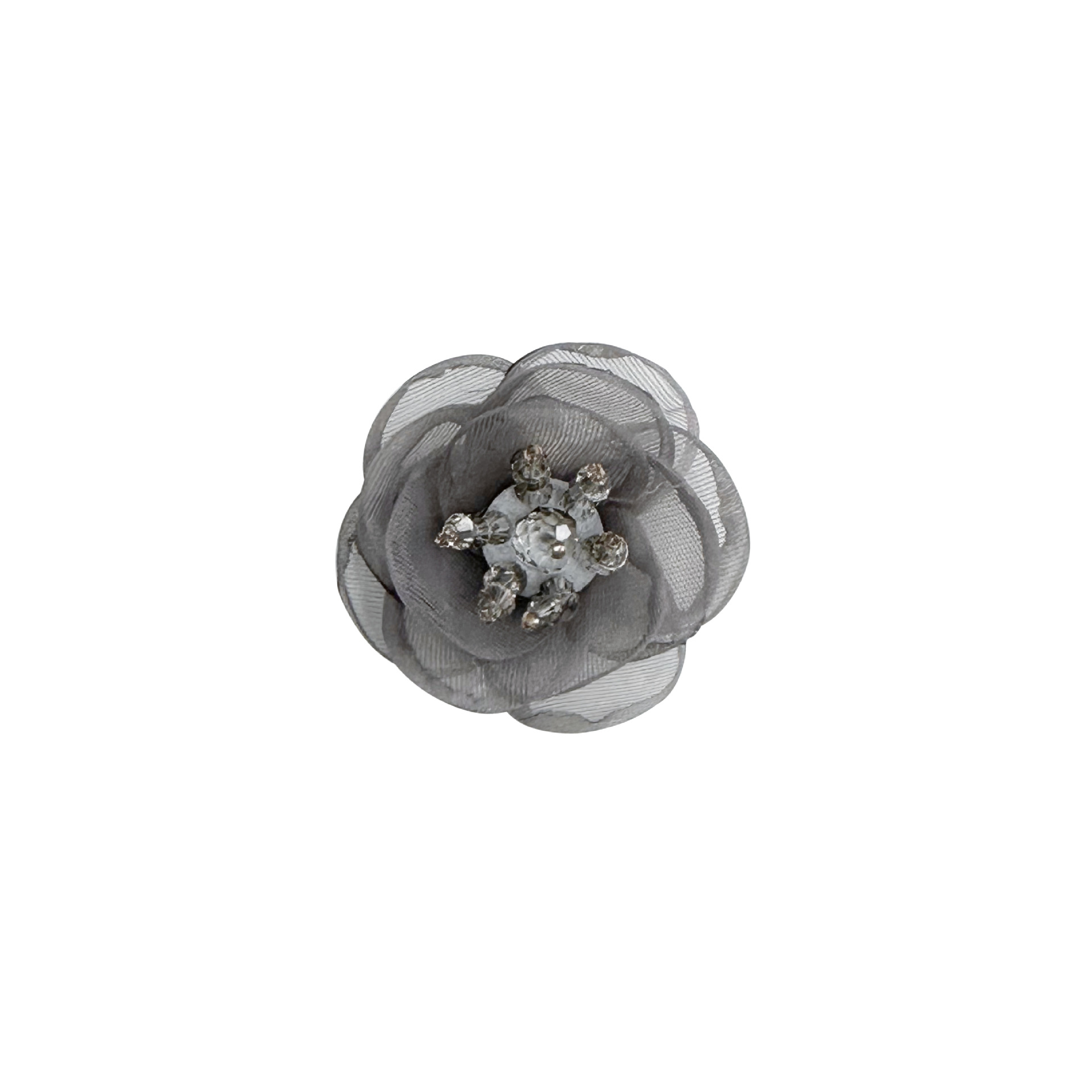 Adornos florales tridimensionales con incrustaciones de diamantes de imitación, decoraciones de moda versátiles multicolor, accesorios para el cabello hechos a mano, accesorios de vestir. image 12