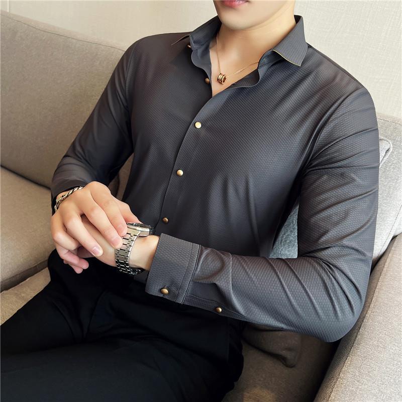 F5507 1020K ÁO SƠ MI NAM HEYTYOR DÁNG ÔM BODY GỢI CẢM SEXY KẺ CARO MÙA XUÂN THU ĐÔNG KẺ CARO THỜI TRANG NAM G03 SẢN PHẨM MỚI