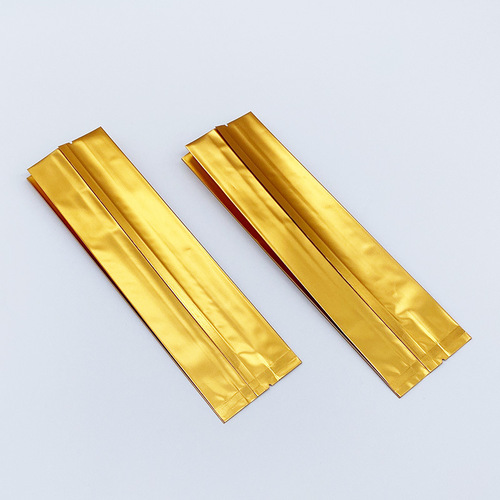 Directly supplied from the manufacturer, dark gold accordion bag, matte aluminum foil three-dimensional vacuum bag, grain powder, tea and coffee, middle-sealed bag
