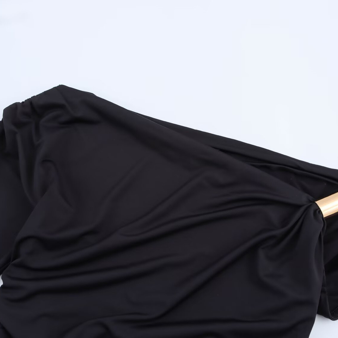 Women's Asymmetrical Nylon Top Spring New Arrival American Fashionable Versatile Design_ecoleips.com