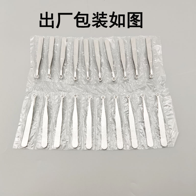 Tipo de prensa de acero inoxidable anillo nariz clip de pelo cabeza redonda barba trimmer ceja clip nariz tijeras de pelo pinzas de belleza