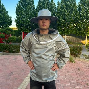 Anti-Bee Clothing, Anti-Insect and Anti-Mosquito Beekeeping Tools, Full Set of Light Gray Bee Clothing and Bee Hats, Customized Wholesale of Various Styles of Bee Clothing