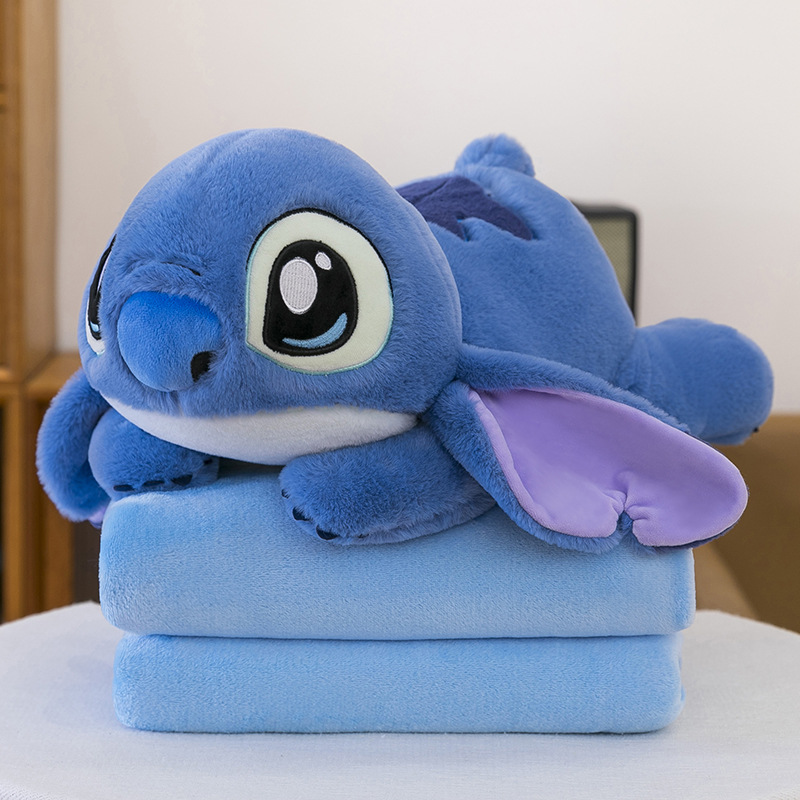 Manta de aire acondicionado de dibujos animados, almohada, edredón, almohada de siesta multifuncional dos en uno, venta directa de fábrica, comercio exterior al por mayor