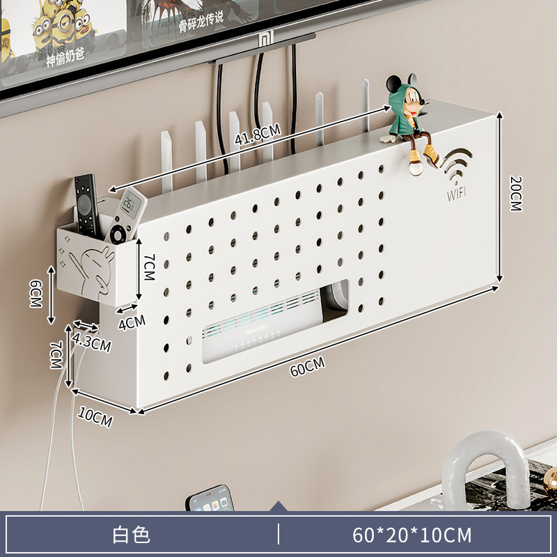 Caja de decodificador, estante de almacenamiento en la pared, caja de almacenamiento en la pared, TV inalámbrica wifi, estante de colocación de gatos