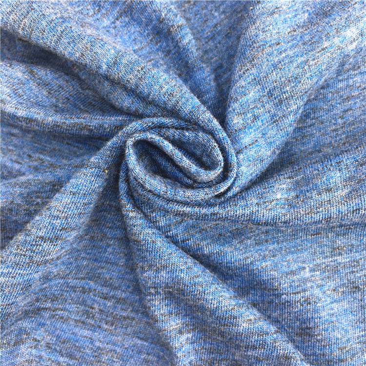 厂家供应针织色织段彩100%C汗布男女装童装面料布料家居服纯纬编