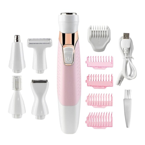 New multifunctional hair remover rechargeable women's shaver electric hair removal instrument nose hair eyebrow trimming set private parts wholesale
