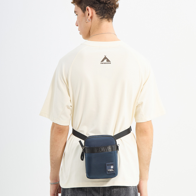 WEPOWER nuevo tipo de bolso de hombro casual para hombres, bolso de cintura, mochila pequeña, bolso de hombro ligero para hombres.