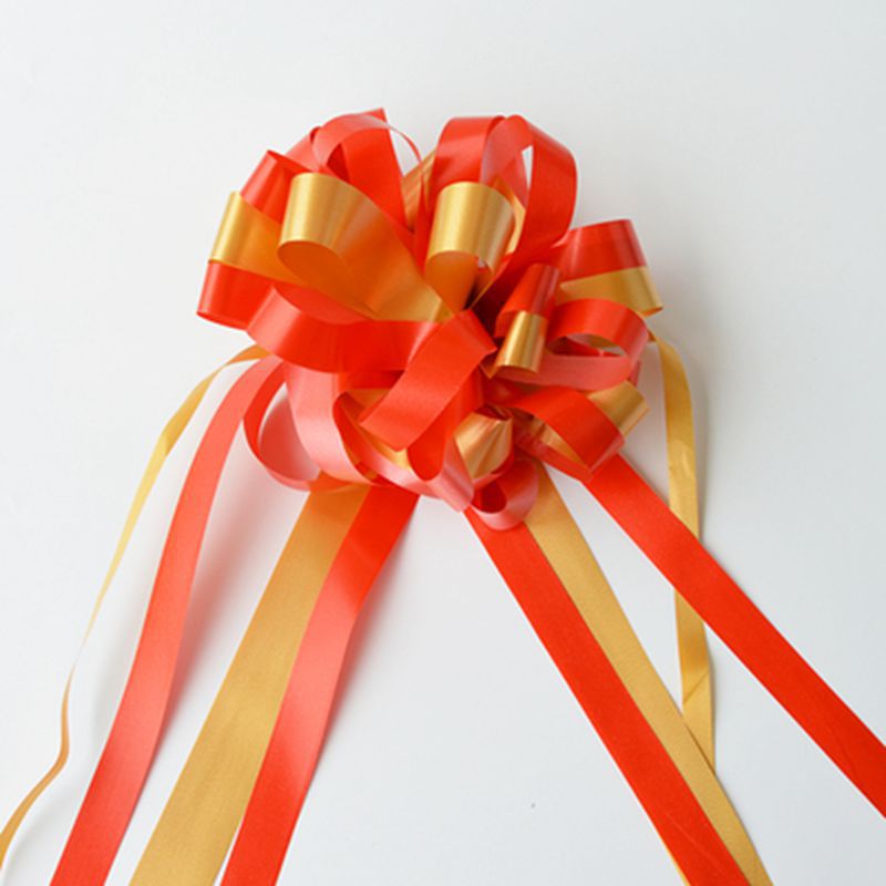 Flor tienda suministros gran perezoso tirar flor material de embalaje de dos colores arco flor bola boda coche mano tirar flor