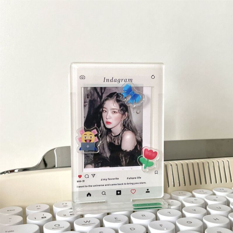 小紅書insアクリルロック音楽立牌DIYプレゼント3インチカード立牌写真フォトフレーム|undefined