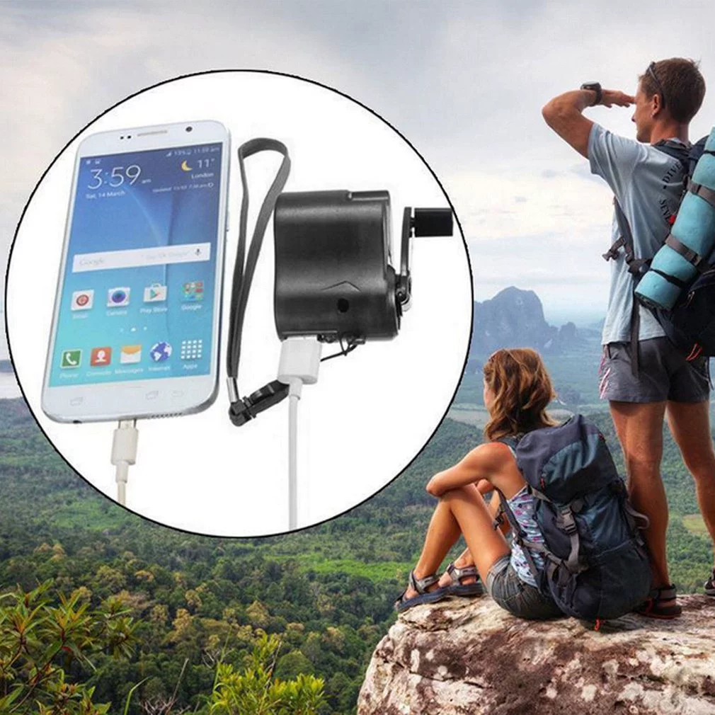 Outdoor emergency charge hand shake charger USB interface hand shake charger portable outdoor charging