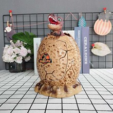 创意指纹恐龙蛋密码存钱罐儿童玩具礼物保险柜霸王龙储蓄罐跨境
