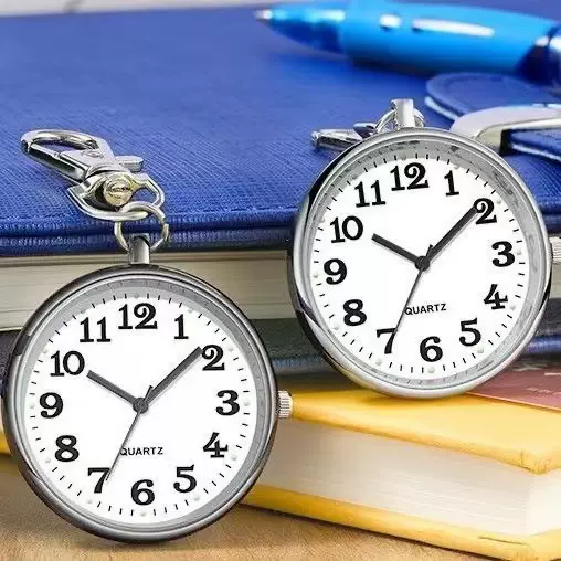 考试用表大数字清晰夜光表钥匙扣挂表护士学生石英表怀表手表