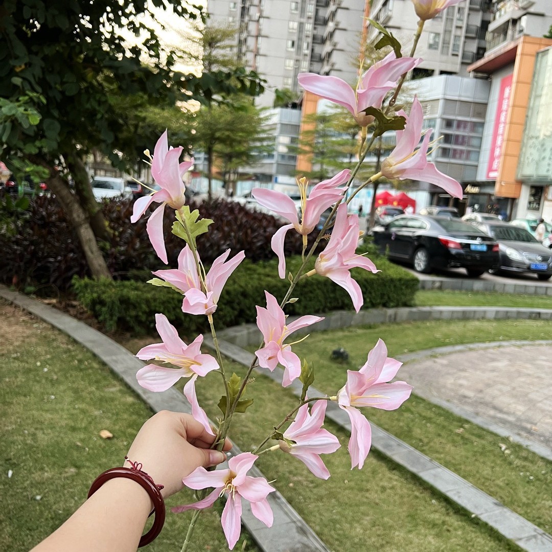 Simulación del Día de San Valentín rosa fabricante 3 sola rama multi-cabeza rosa decoración de la boda flor falsa al por mayor