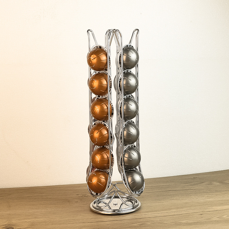 Para Nespresso Vertuo Cápsulas de café 24 cápsulas de café Estante de exhibición de almacenamiento