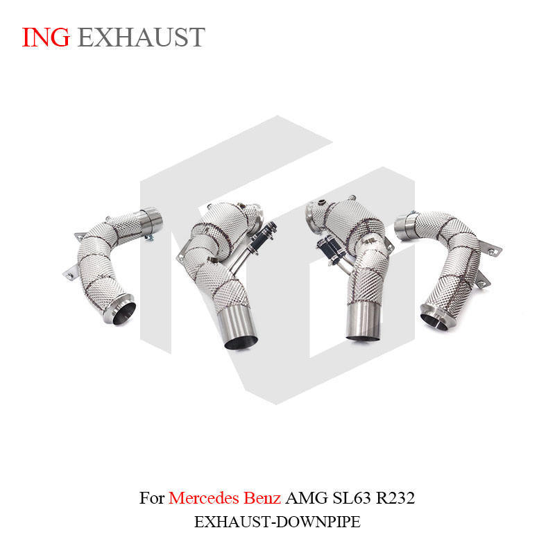 Suitable for Mercedes-Benz AMG SL63 R232 stainless steel car exhaust muffler downpipe