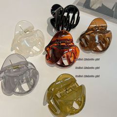 高颜值简约设计感弧形抓夹夏季后脑勺盘发夹子学生中号半扎鲨鱼夹