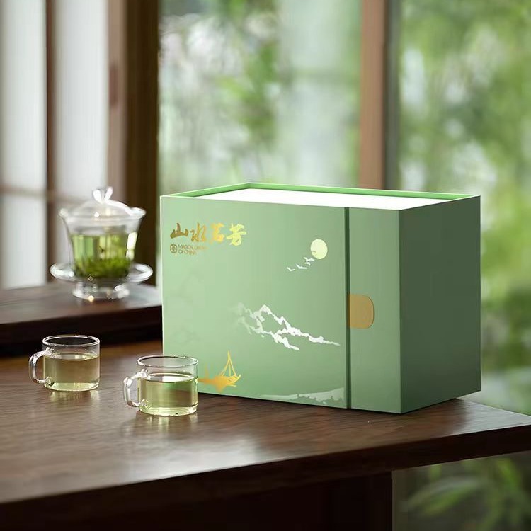 茶叶包装盒空礼盒明前龙井绿茶半斤装礼盒装空盒高档包装2024春茶