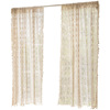 Crochet, woven retro cloth, country lace curtain with tassels, American style, french style, cotton and linen