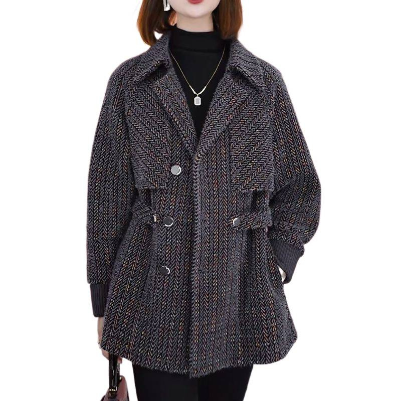 高级时尚雪尼尔绒加厚加棉新款棉袄女遮肉显瘦休闲气质多巴胺外套|undefined