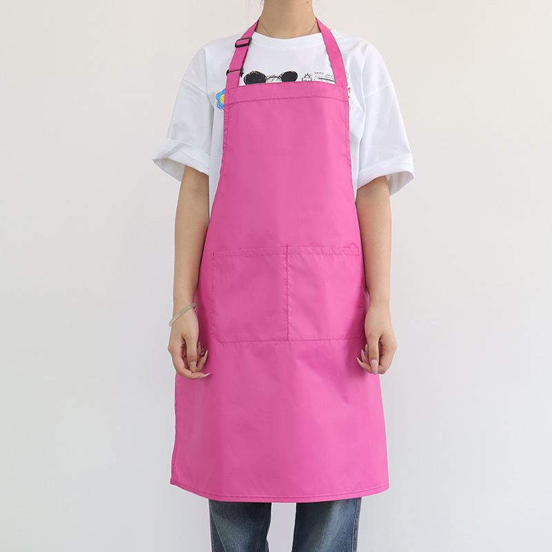 Nuevo delantal impermeable transfronterizo logotipo personalizado ajustable cocina doméstica lavaplatos panadería delantal de ropa de trabajo