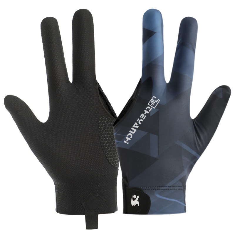 Guantes de billar de tres dedos D258 ligero, transpirable, sin dedos, antideslizante, billar, antideslizante, guantes de billar individuales