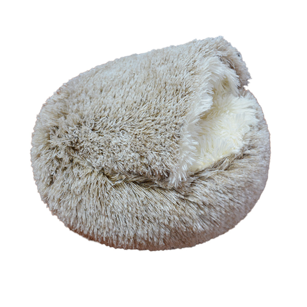 Invierno cálido Shell semi-cerrado gato nido mascota gato cama semi-rodeado nido de perro cerrado nido de gato entrega estándar