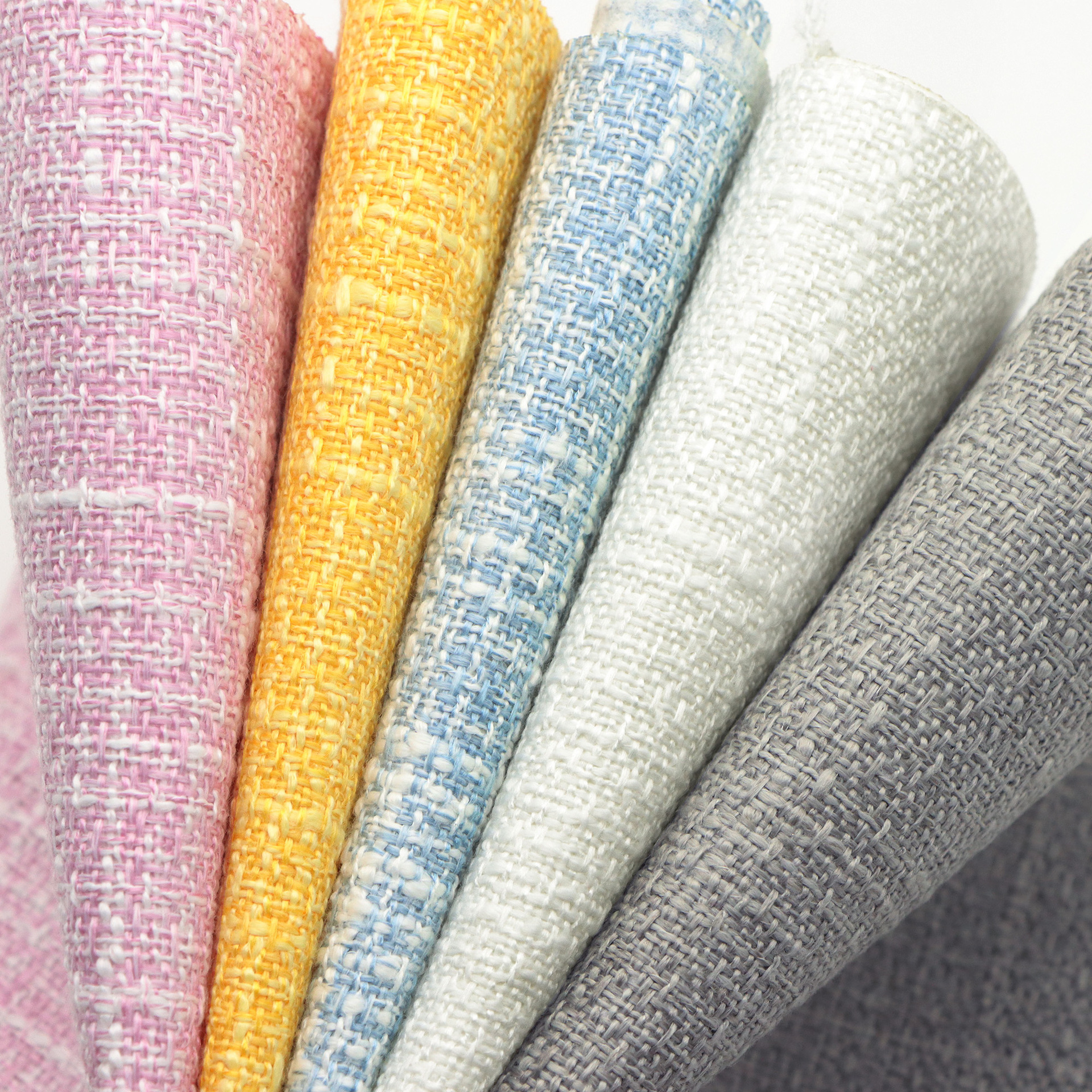 现货素色编织粗纺色织格子时装小香风面料diy鞋帽箱包服装布料