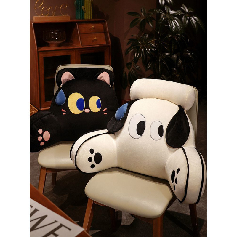 Bed Pillow for Neck Dormitory Cartoon Bedside Cushion Sofa Large Back Cushion Removable and Washable