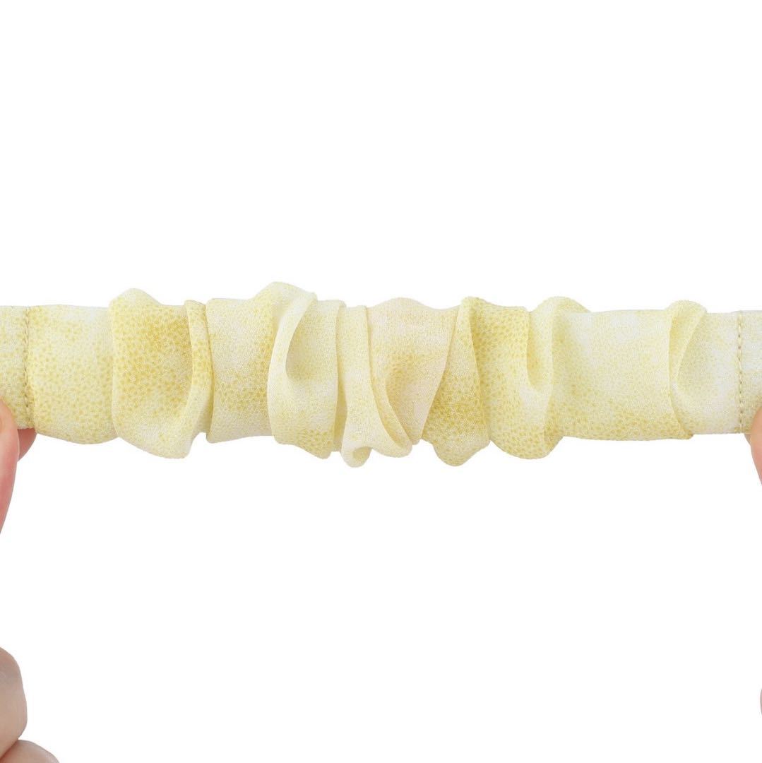 Adecuado para Fitbit Versa3 correa de intestino grueso poliéster elástico tela impresa banda de pelo correa elástica