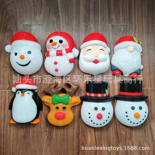 Cartoon Santa Claus Lampshade Eva Particle Night Light Decoration Snowman Penguin Street Lamp Wall Lamp Lighting Decoration