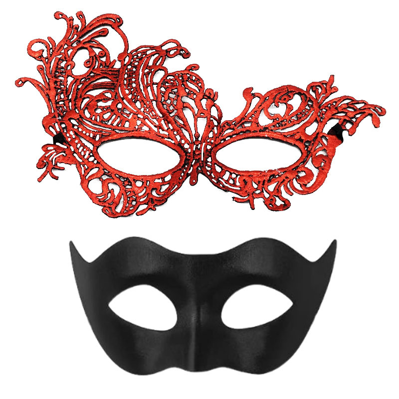 Amazon Hot Sale Halloween máscaras Half-Face máscaras de fiesta props bar máscaras