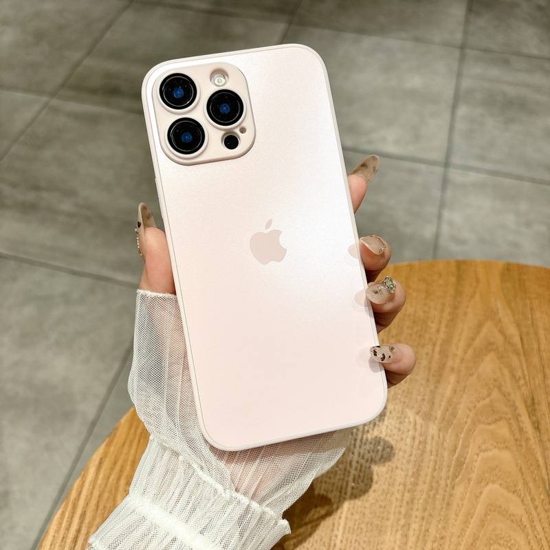 AG轻砂自带镜头膜适用iPhone16手机壳15纯色14情侣13新款12外壳11|undefined