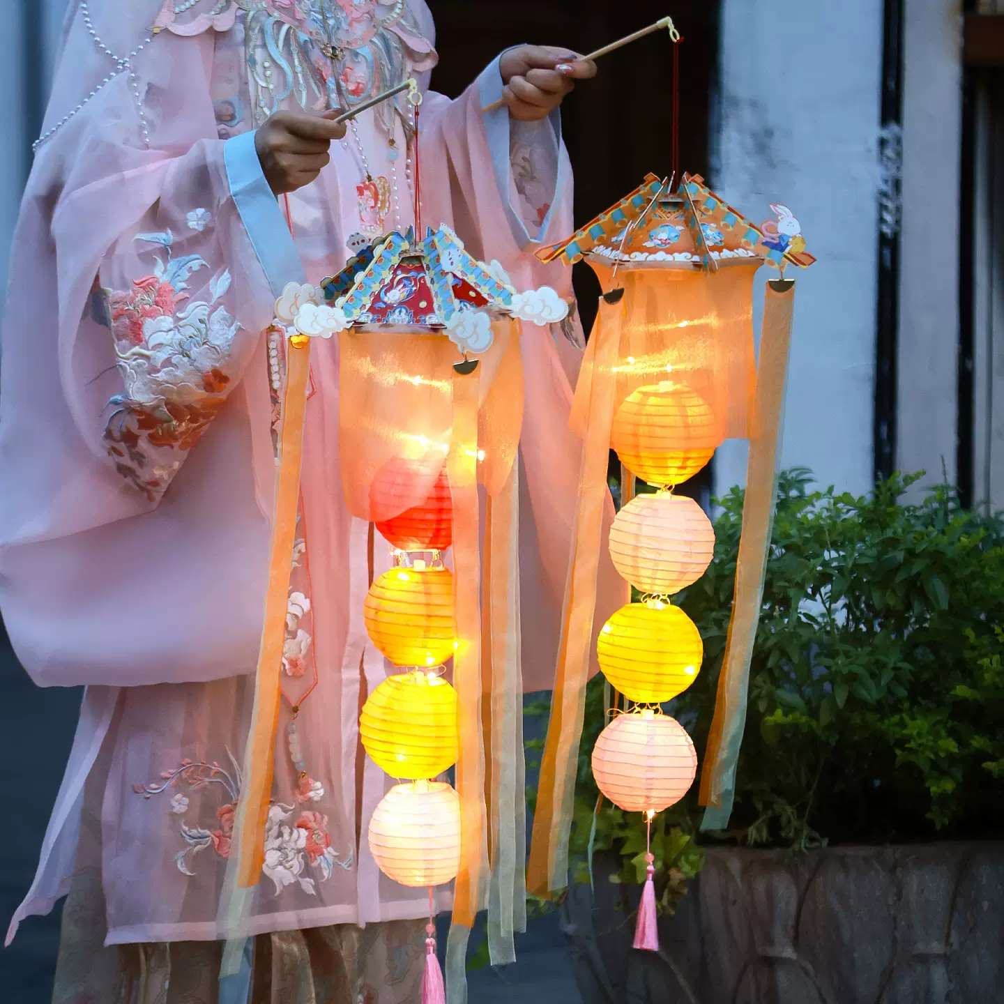 马年灯笼手工diy 2026新款创意古风宫灯新年元旦儿童手提发光花灯