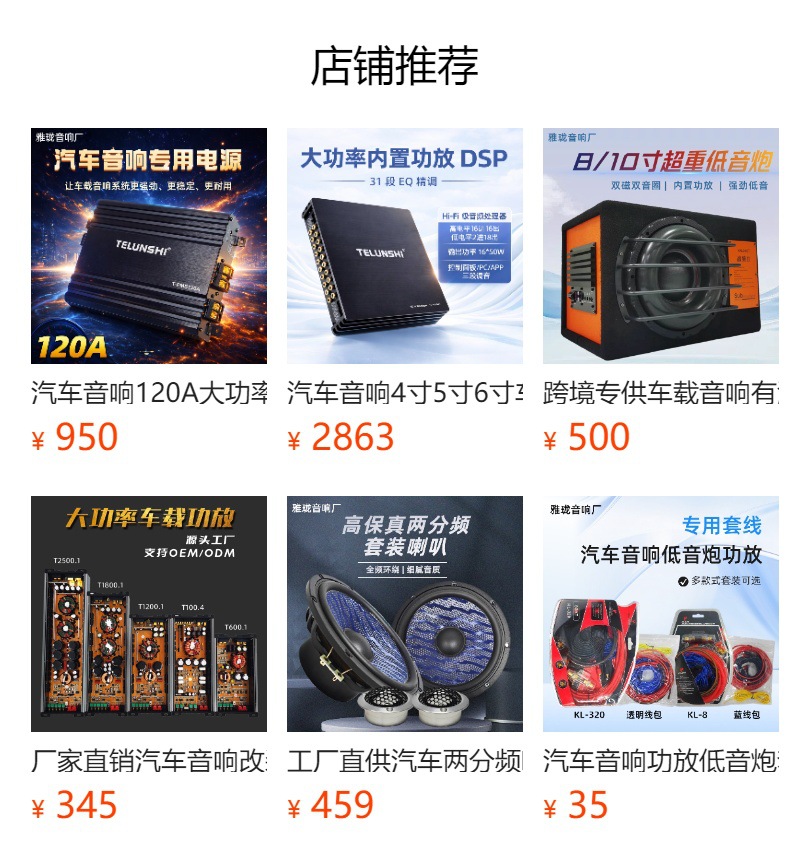 10inch Car Ultra-Thin Subwoofer Active Car Bass Speaker Under-Seat Installation Audio Upgrade Wholesale