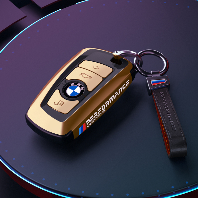 전기도금 사각 골드 + 건메탈 가죽 로프 버클