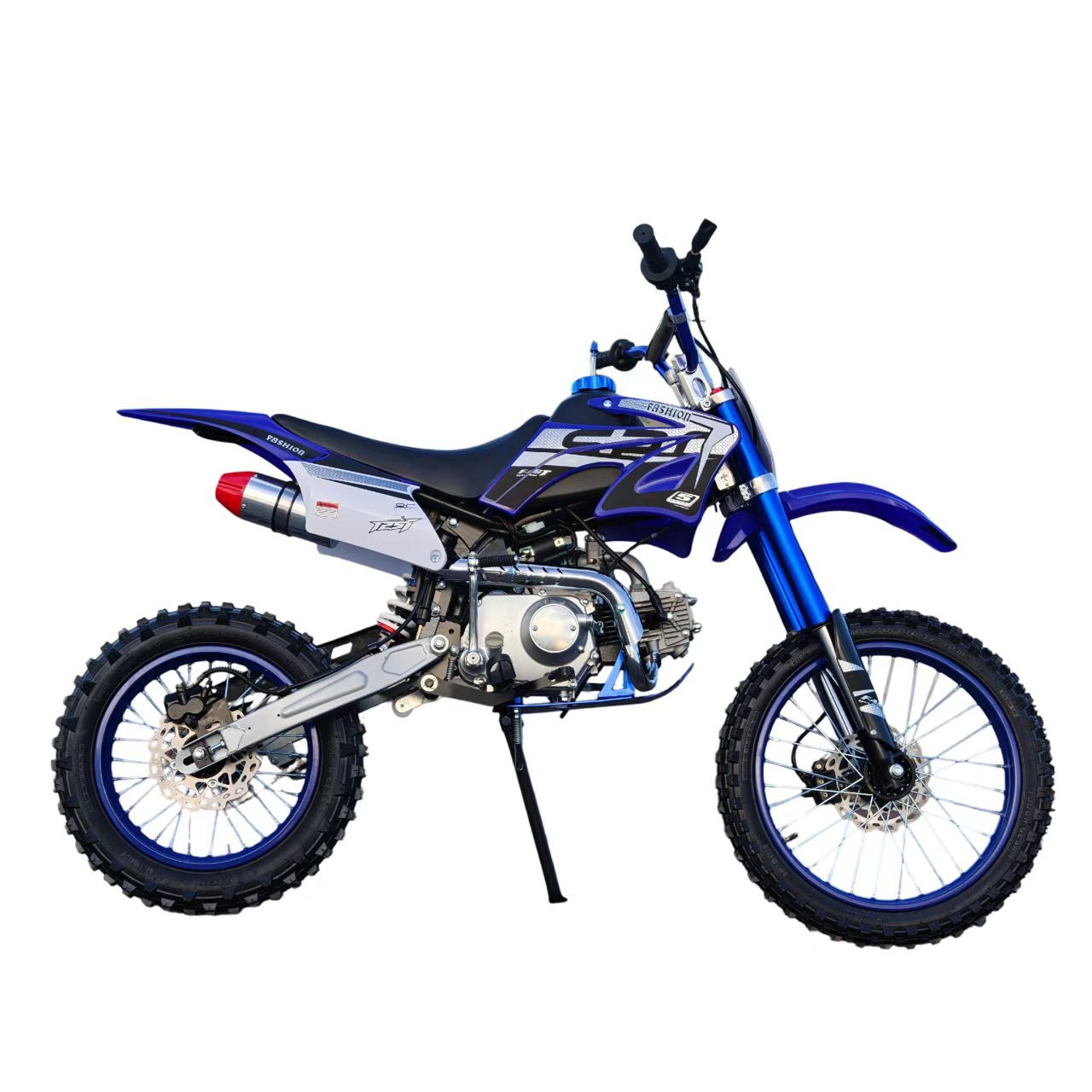 110Cc Mountain Two-Wheeled Off-Road Motorcycle with Kick-Start Aluminum Engine Base Plate/Aluminum Exhaust Pipe for Export