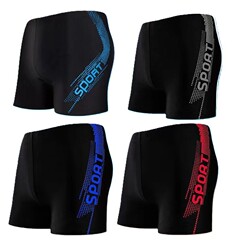 メーカー直販、恥ずかしくないメンズ水泳パンツ、水泳用品、メンズボクサーパンツ、プラスサイズ、男性用温泉ゆったり水泳パンツ