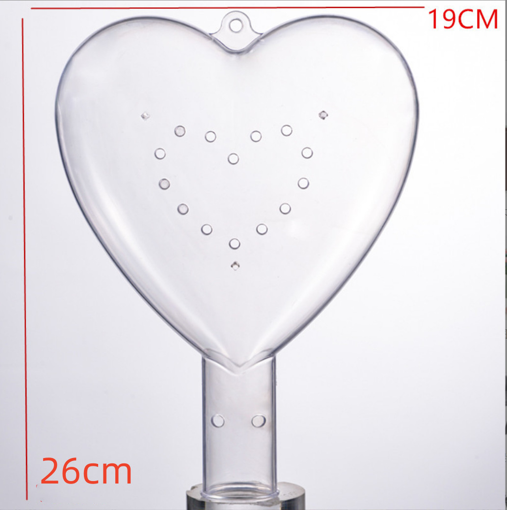 하트 모양의 별이 빛나는 하늘 공;