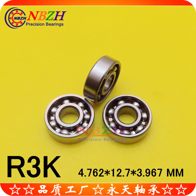 不锈钢 英制 开式轴承 SR3  R3K R186  EE1  4.762*12.7*3.967
