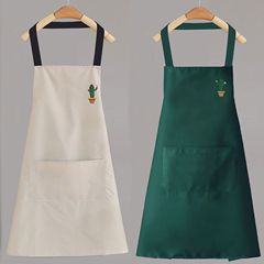 エプロン女性ファッション家庭用キッチン防水防油料理腰を囲んでかわいい日系韓国版作業服大人カスタマイズ