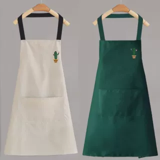 围裙女时尚家用厨房防水防油做饭围腰可爱日系韩版工作服大人定制